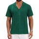 thumbnail image 1 of CAMISA DE MALLA HOLLOW PARA HOMBRE CHIC DE CORTO CON BOTONES Y RAYAS 2XL VERDE, 1 of 6