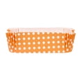 thumbnail image 6 of Panificio 5 oz Elliptical Polka-Dotted Hot Orange Paper Large Baking Cup - Ridged - 4 1/2" x 2 1/2" x 1 1/4" - 200 count box, 6 of 11