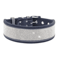 thumbnail image 1 of Collar para perro con diamantes de imitación Collar para perro elegante, suave y cómodo con franja reflectante brillante de primera calidad, 1 of 5