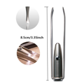 thumbnail image 5 of Portable Stainless Steel Smart Design Eyebrow Hair Remove Tweezer With LED Light Makeup Tool, 5 of 5