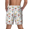 thumbnail image 4 of Uemuo Geometric Retro Pattern Mens Swim Trunks Quick Dry Board Shorts with Mesh Lining, Stretch Beach Shorts Quick Dry No-Chafing Board Shorts-Large, 4 of 9