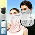 thumbnail image 4 of QSAWXQZ Unisex Sun Protection Face Cover Ear Loop Breathable Lightweight Neck Gaiter Free Size, 4 of 5
