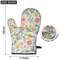 thumbnail image 6 of Cute Oven Mitts,Pioneer Flower Floral Print Pattern Oven Mitt 2-Pack Set,Kitchen Gloves for Oven,Heat Resistant Oven Mitts 7.7"x12", 6 of 7