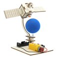 thumbnail image 3 of Kits de ciencia satelital de madera, experimento físico, juguete de construcción, proyectos DIY, rompecabezas 3D de madera, estación espacial,, 3 of 9