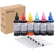 6 * 100ML Universel Colorant Ink Recharge Kit pour HP Canon Epn Frère Lexmark Imprimantes Cartouches Compatibles Rechargeables – image 1 sur 4