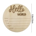 thumbnail image 3 of Hmgxay Wooden Newborn Sign, Birth Announcement Plaque for Babies, Nursery Decor Board for Infants, Photo Prop for Newborns, 3 of 7