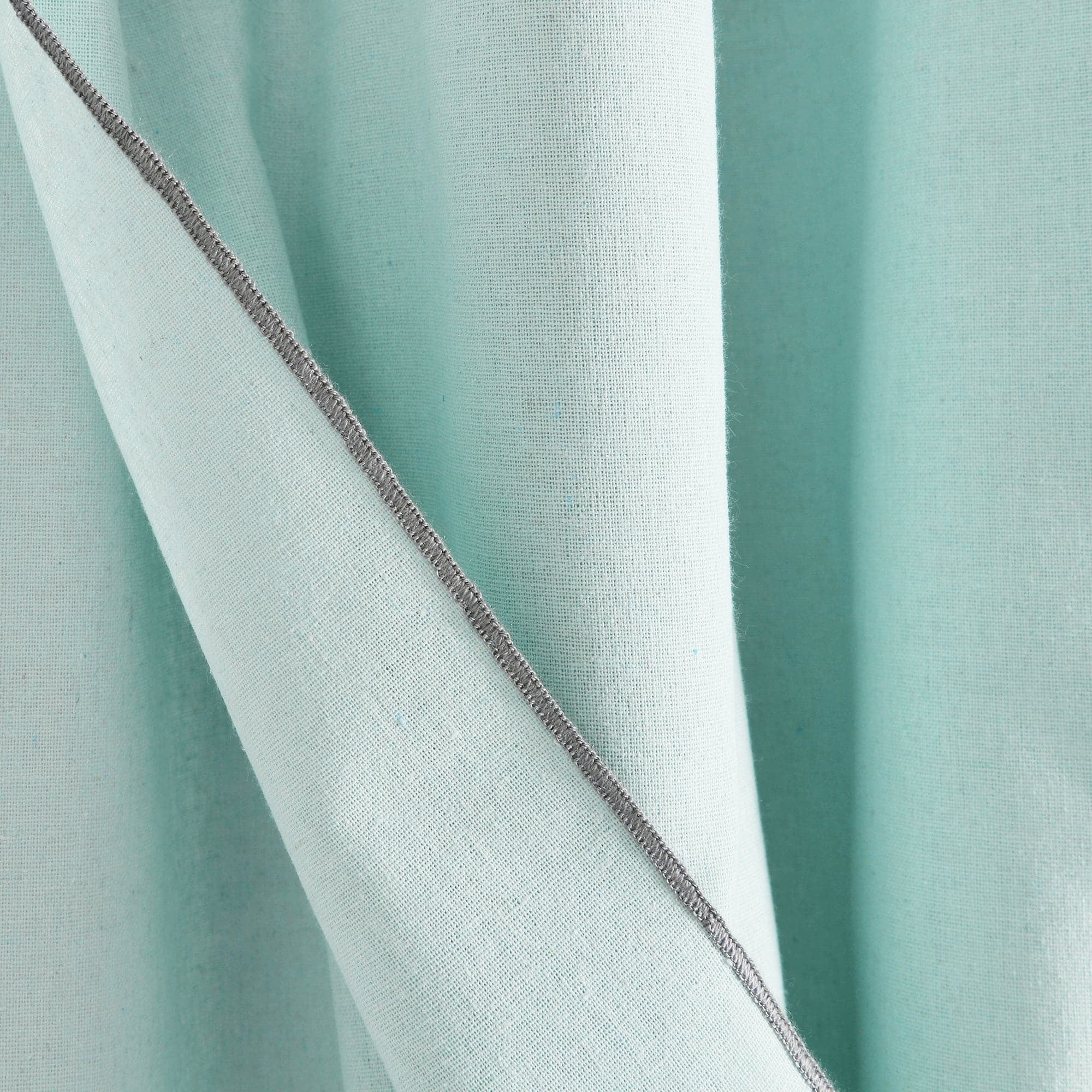 Lush Decor Modern Faux Linen Window Curtain Panels - Blue - 84 x 52