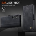 thumbnail image 6 of ELEHOLD Case for Samsung Galaxy S25, Luxury PU Leather Wallet RFID Blocking Case,Card Slots & Wireless Charging Compatible,Black, 6 of 9