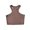 Coffee, variant on Nrmvnmi Crop Tops for Women Halter Tops Going Out Tops Round Neck Cropped Tank Tops for Women Sleeveless Backless Trendy Tops For Mothers day gifts