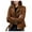 Brown, variant on Inleife Womens Cool Faux Leather Jackets Long Sleeve Zipper Fitted Coat Fall Short Jacket