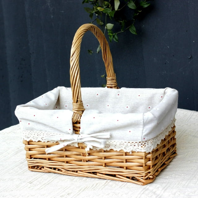ERK Universal Square Picnic Garden Small Picnic With Detachable Lid And Inner Handmade Picnic