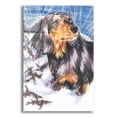 thumbnail image 1 of Epic Art 'Dachsund In Snow' by Barbara Keith, Acrylic Glass Wall Art, 12"x16", 1 of 8