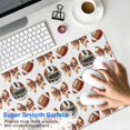 thumbnail image 4 of Long Mouse Pads for Desk,Football Helmets with Bows Pattern Desk Mats on Top Of Desks, Desk Mouse Pad Extra Large with 3mm Non-Slip Base and Stitched Edge for Gaming,Office,Work,Home 31.5"x15.7", 4 of 6