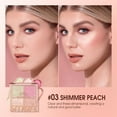 thumbnail image 3 of 11g Highlighter Blush Palette Easy Coloring Persistent Effect Face Brightening Concealer Blush Contour Balm Tray for Girl, 3 of 8