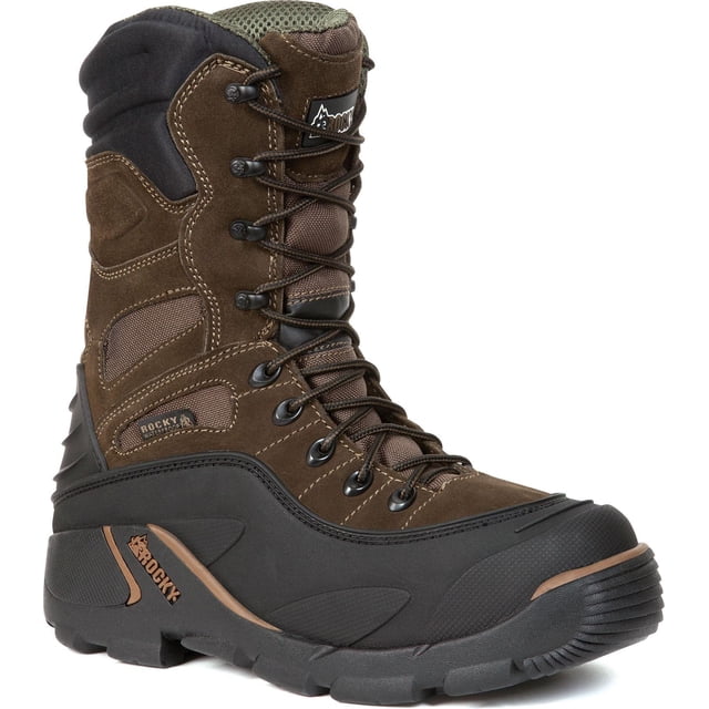 Bota de caza Rocky Blizzard Stalker Pro para hombre, color marrón y negro