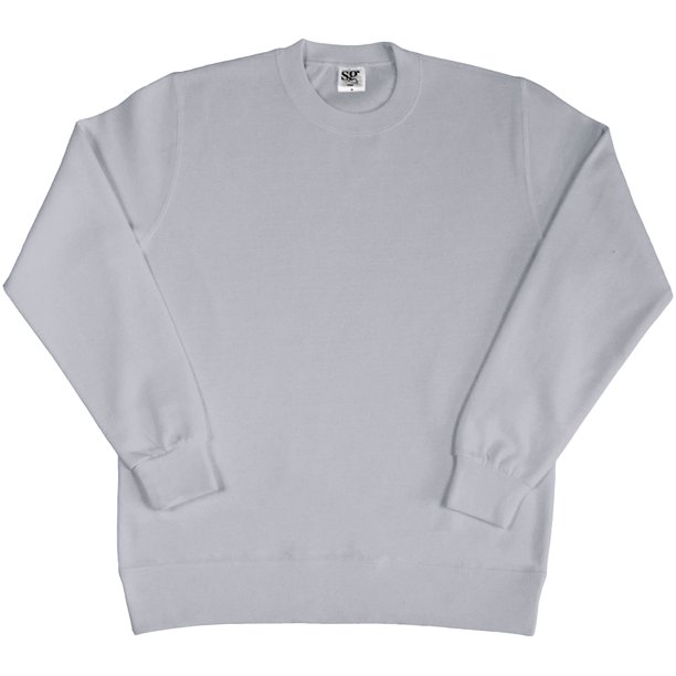 SG - Sudadera de manga larga con cuello redondo para mujer (Azul claro)