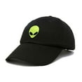 thumbnail image 5 of Dalix Alien Embroidered UFO Dad Hat Cotton Baseball Cap Adjustable Mens in Black, 5 of 5
