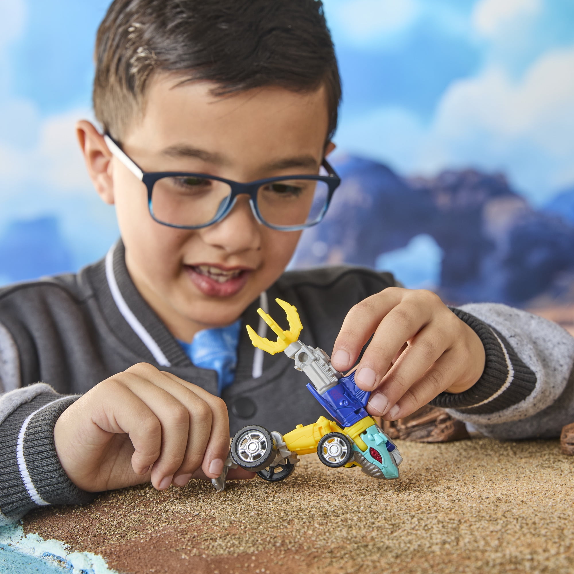 Transformers CYBERWORLD, figurine Cyber Changers Sky-Byte