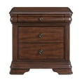 thumbnail image 3 of Picket House Furnishings Stark 3-Drawer Nightstand With USB in Cherry, 3 of 9