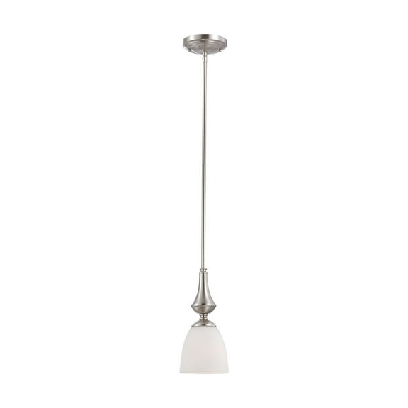 Nuvo Lighting Nuvo 'Patton' 1-light Brushed Nickel Mini Pendant - Silver