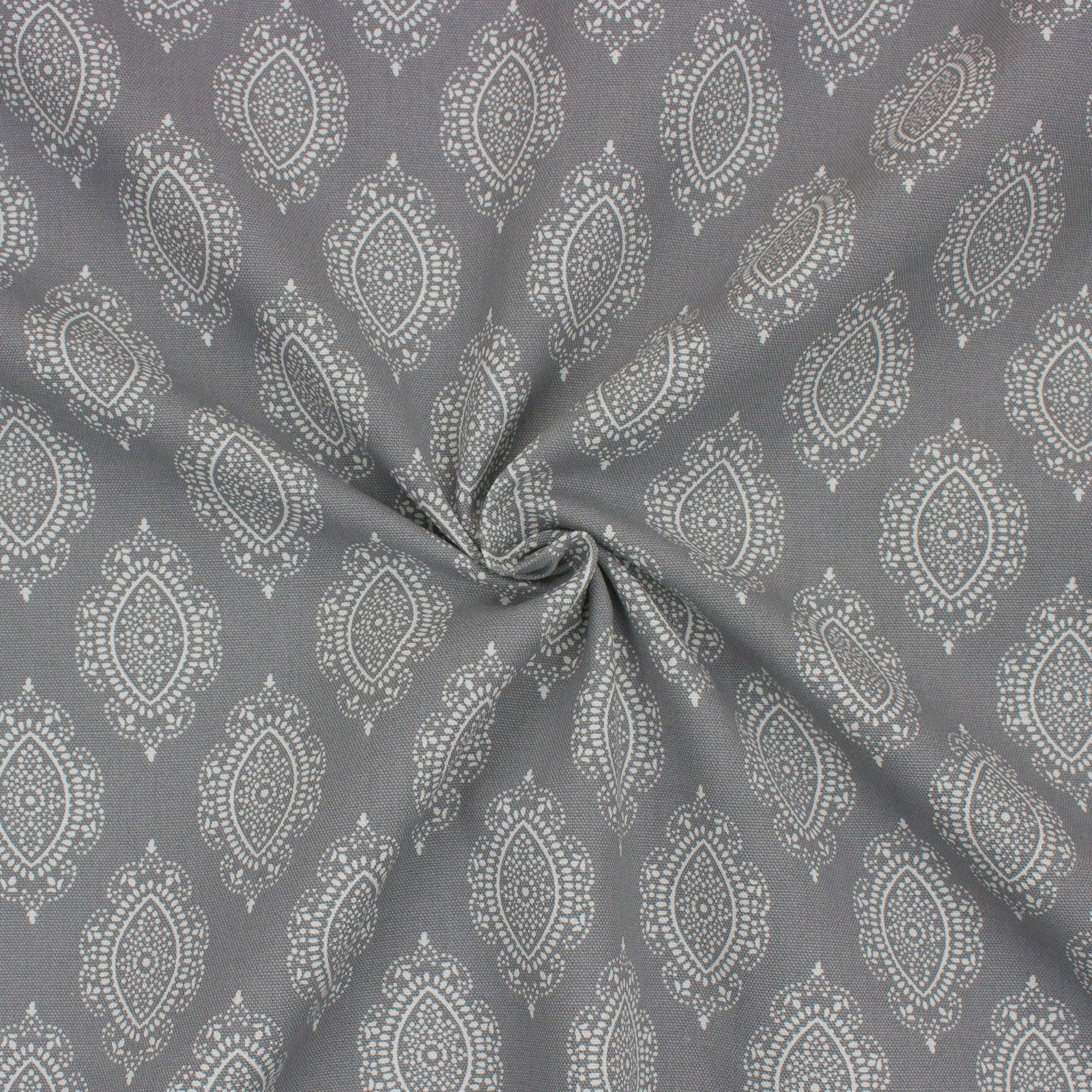 (2 pack) Better Homes & Gardens 100% Cotton Lace Medallion Grey, 2 Yard Precut Fabric