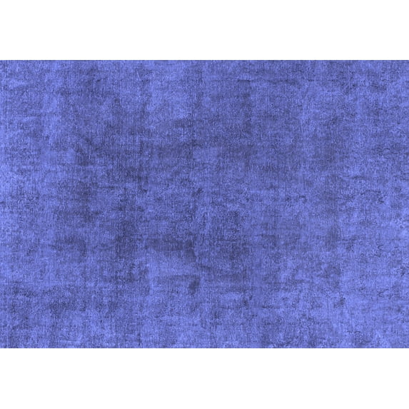 Ahgly Company Machine Washable Indoor Rectangle Abstract Blue Modern Area Rugs, 7' x 10'