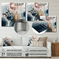 thumbnail image 4 of Designart "Whispers in Marble An Abstract Tale IV" Abstract Marble Metal Wall Art, 4 of 5