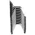 thumbnail image 3 of Romig Rico Mobile Armless Stack Chair – Black Classroom & Training Room Chair with Rolling Casters, Ventilated Ergonomic Back, Durable Plastic Seat & Space-Saving Design (11 Pack), 3 of 7