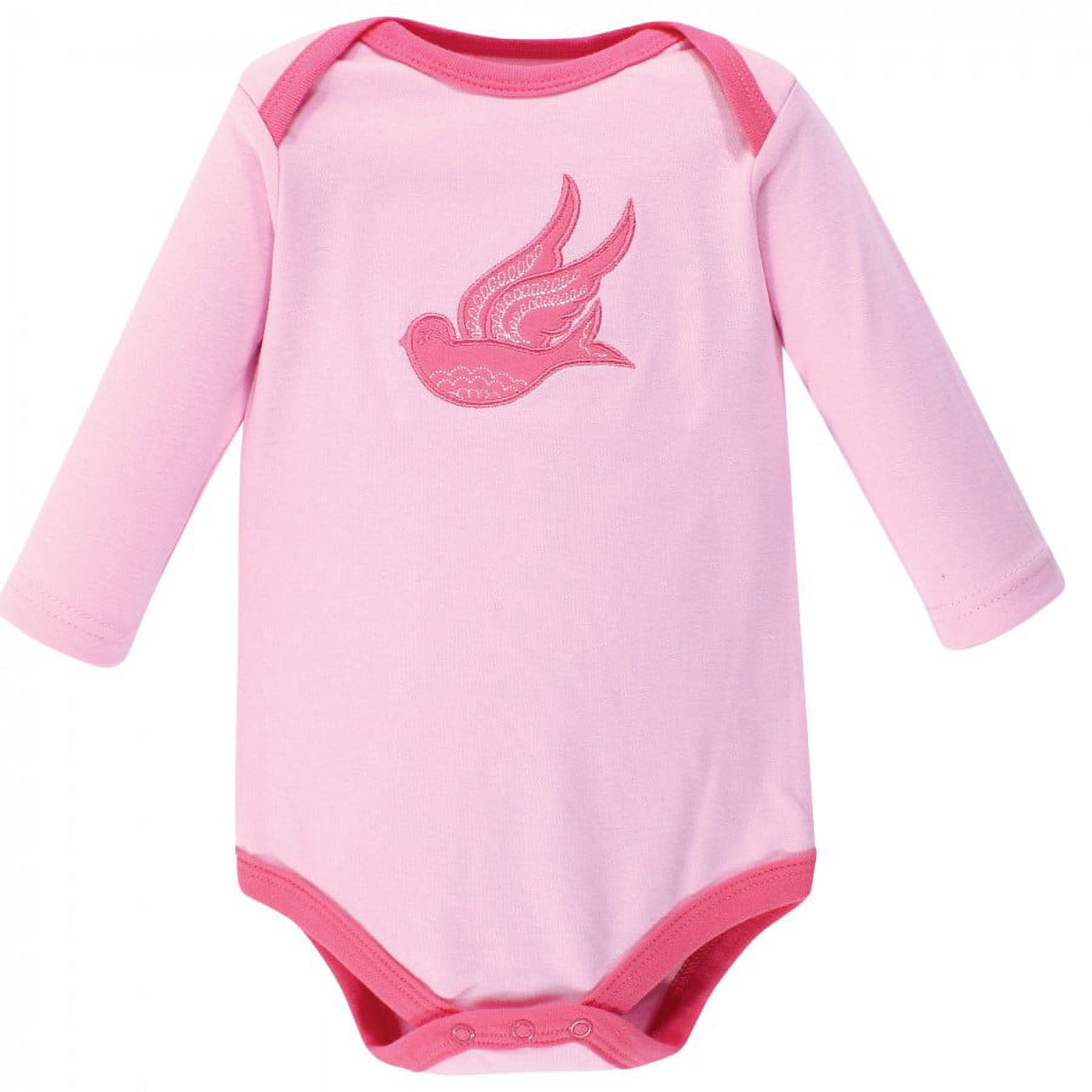 Hudson Baby Cotton Long-Sleeve Bodysuits, 5-Pack, Newborn- 24 Months