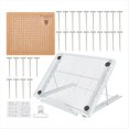 thumbnail image 1 of Juego de Tableros de Encaje 8x8 Pulgadas, Tableros y Alfileres de Encaje con Soporte Ajustable, Suministros de Herramientas de Encaje, Tablero Auxiliar para Manualidades de Punto, 1 of 5