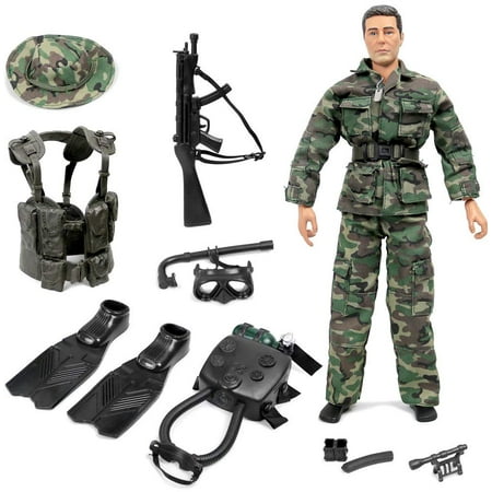 Click N  Play Special Ops Navy Seal Swat Team Action Figure Play Set With Accessories.