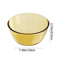 thumbnail image 3 of mtvxesu Amber Glass Mixing Bowl Set For Microwave Oven Baking And Kitchen Prep 2-Piece, 3 of 7