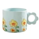 thumbnail image 1 of Taza de agua de cerámica con bonita flor de 270ml, taza creativa para pareja, taza de café, taza de desayuno para oficina, 1 of 5