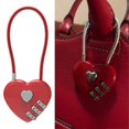 thumbnail image 1 of 063u Combination Lock Waterproof Resettable Zinc Alloy Love Heart Shape Password Padlock Compatible, 1 of 5