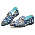 thumbnail image 6 of Santimon Men Loafers Floral Fashionable Dress Shoes for Wedding Prom Party Formal Occasions Blue US 10.5, 6 of 9