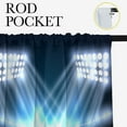 thumbnail image 5 of Sports Blackout Curtains Set Soccer Ball on Green Huge Football Field Rod Pocket Window Curtain for Bedroom or Living Room W42 x L63 Inch, 5 of 5