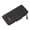 Black, variant on Pinkdeer PU Leather Trifold Wallet for Women with Zipper Closure,Dark Gray
