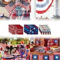 Dmlowu 4th of July Decorations Placemats Non Slip Table Mats Foldable Insulation Independence Day Table Placemats for Dinner Party Hotel Home Decoration