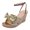 Gold, variant on Vedolay Summer Sandal Sandals for Women Summer Elastic Ankle Strap Flip Flops Casual Bohemian Beach Thong Sandals Shoes,Pink 6.5