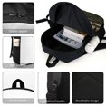 thumbnail image 4 of Diarios de Vampiros-theme Backpack, Campus style schoolbag Bookbag with Adjustable Shoulder Straps And Large Zip Compartment, Unisex Travel Bags., 4 of 6