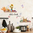 thumbnail image 5 of Kitchen Quote Wall Stickers Kitchen Dining Room Wall Decals Wall Art Kitchen Utensil Decorations Wall Decor for Home Office School Coffee Shop Ms3020-Yl, 5 of 8