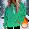 thumbnail image 2 of Under 10 dollars! Women's Gradient Fuzzy Fleece Hoodies Pullover Oversized Plush Sweatshirt Winter Warm Pullover Thermal Tops, 2 of 5