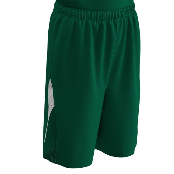 Champro Pivot Reversible Basketball Short Forest Green and White
