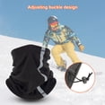 thumbnail image 4 of LEEYNEER Soft Neck Gaiter Wear-resistant Breathable Cold-proof Reflective Strip Neck Gear for Cycling, 4 of 8
