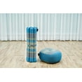 thumbnail image 6 of Leewadee Meditation Cushion Set – 1 Small Zafu Yoga Pillow and 1 Small Roll-Up Zabuton Mat Filled with Kapok, Light Blue, 6 of 7