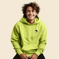 thumbnail image 3 of Dalix Yin Yang Embroidered Fleece Zip Hoodie Cold Fall Winter Mens in Safety Green XL X-Large, 3 of 5
