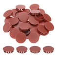 thumbnail image 1 of Uxcell 64Pcs 50mm Tapones de agujero redondos de nylon plástico marrón rojizo, 1 of 6