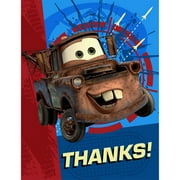 Partypro 1THK3700 Disney Cars 2 Thank You Note