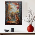 thumbnail image 5 of Canvas Wall Art for Living Room - Saluki Dog Poster Print Vintage Home Decor Pets Oil Painting Autumn Room Decor, 5 of 6
