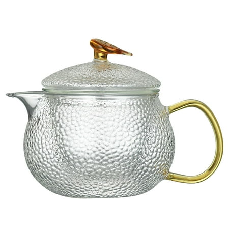 

NUOLUX Hammer Pattern Glass Teapot Household Tea Filter Teapot Tea Set Kung Fu Teapot